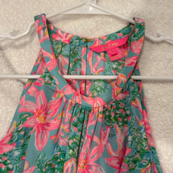 Fun and flirty Lilly Pulitzer dress, Womens size 0, Pink, Green NWOT - Picture 4 of 6
